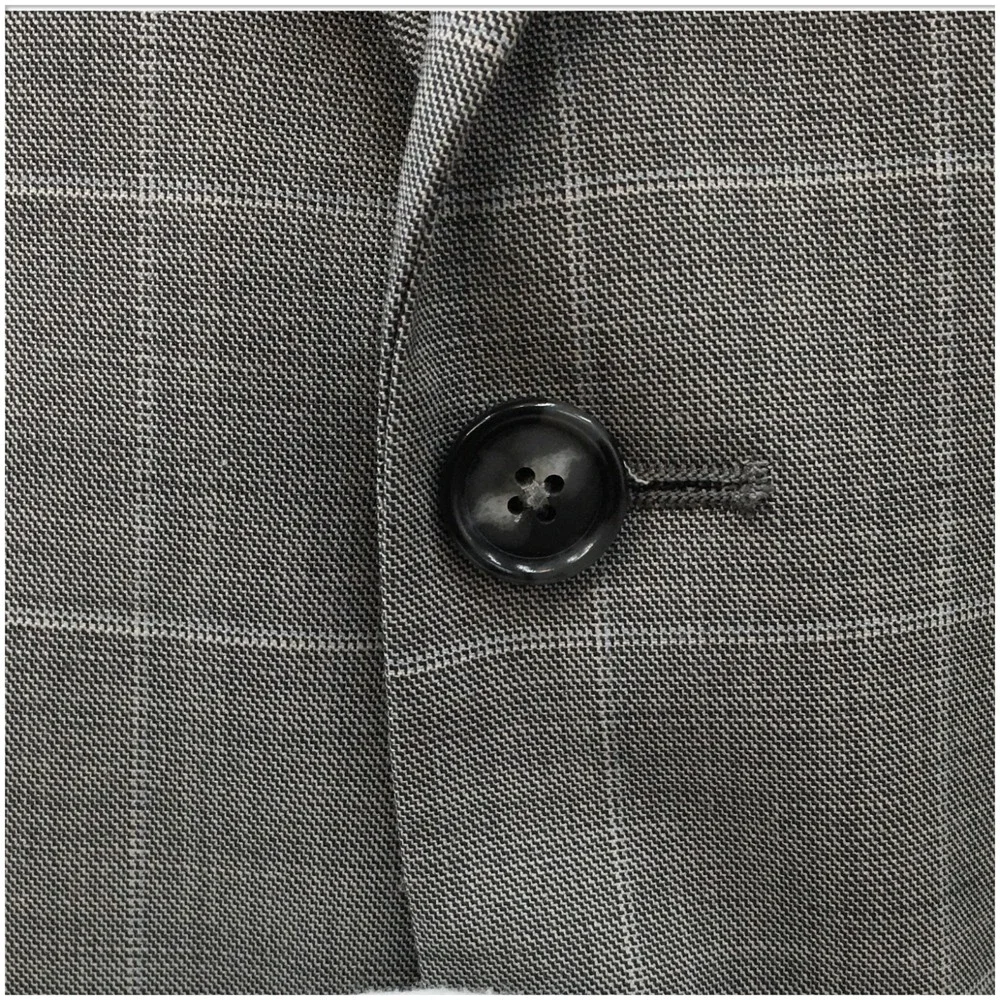 STAFFORD Men‎ Wool Blazer Sport Coat Casual Jacket Size 52L Classic Gray Suit